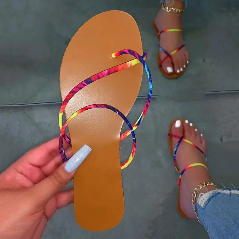 

2021 ladies sandals new design Wholesale Summer flat shoes women Diamond Slipper New Design Latest Fashion women's sandals, Pictured