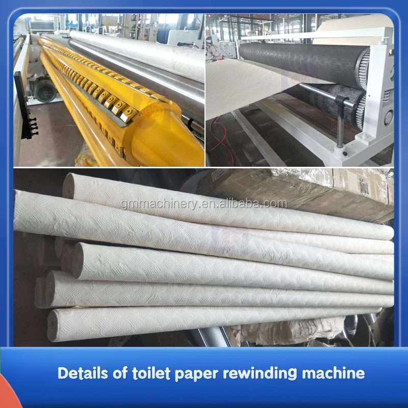paper processing jumbo roll slitting equipment price white tissue rewinding machine toilet paper
