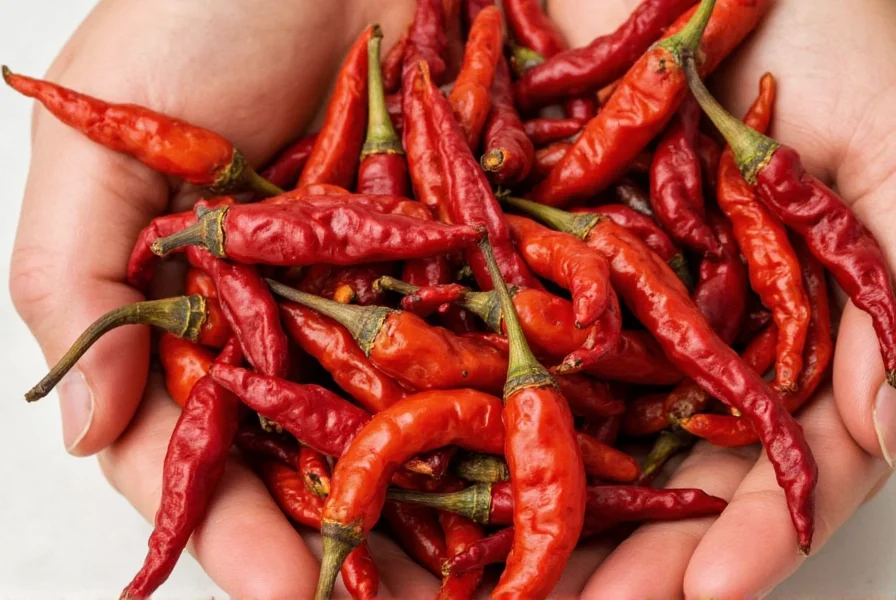 Chilies being roasted in a pan