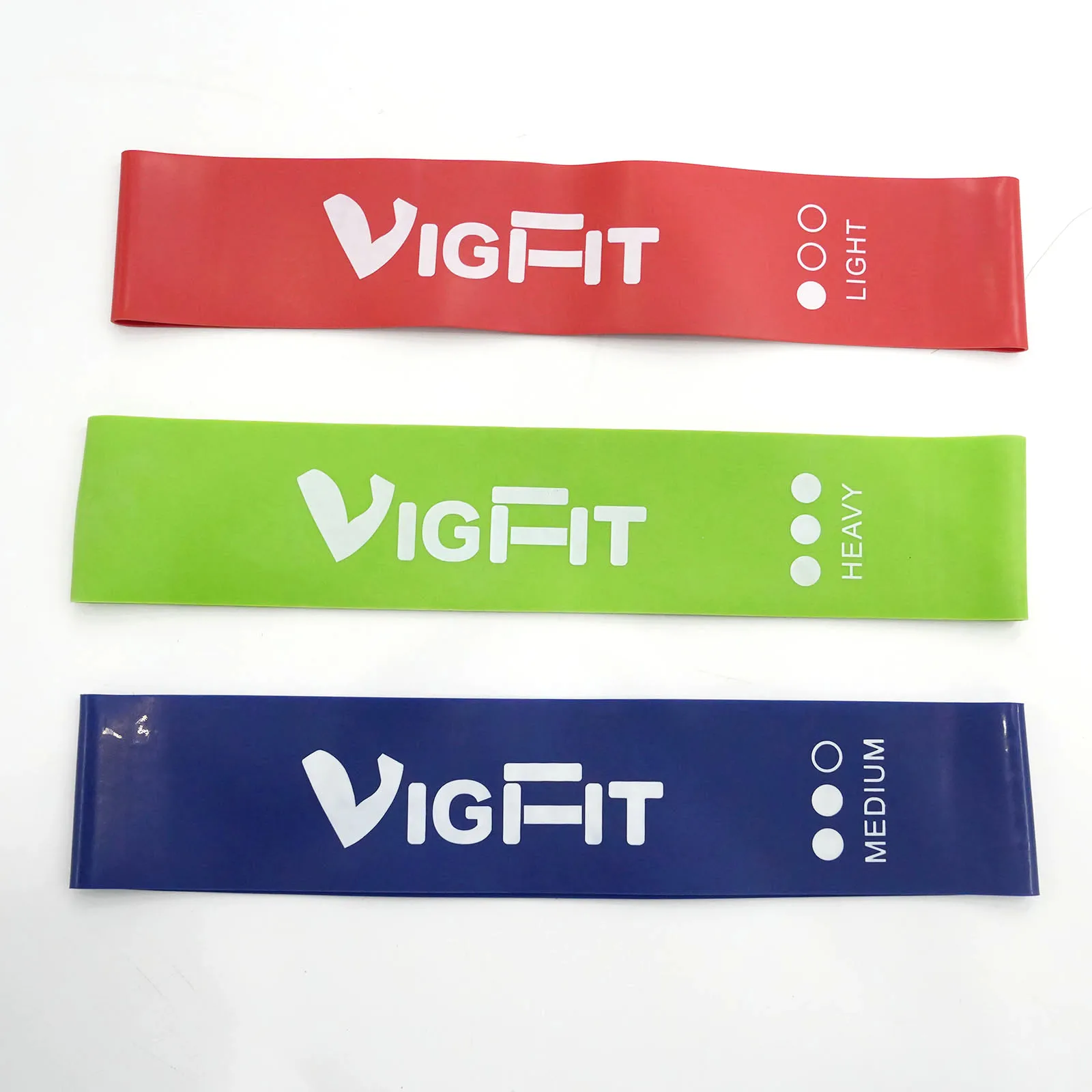 Home Gym Fitness Set of 3 Aerobic Bands Tension Straps & Yoga Ropes for Sports Exercise and Hip Resistance