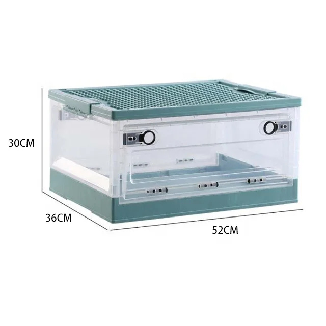

Multi-functional foldable detachable Luxury Clothes Container storage box with wheel and lid plastic organizer box