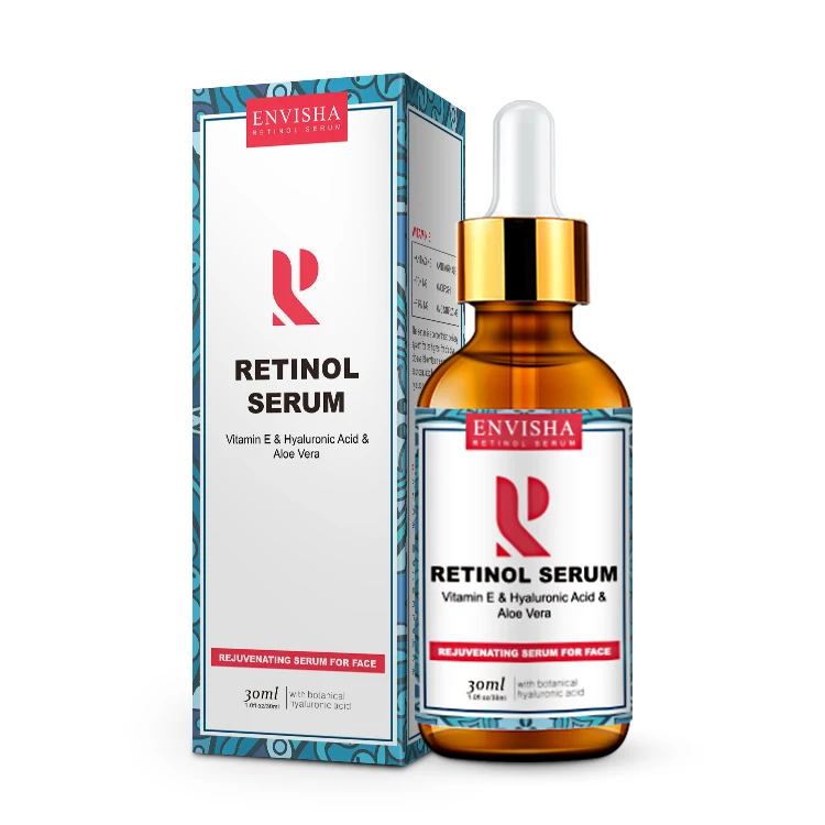 

ENVISHA retinol serum 2.5% with hyaluronic acid private label moisturizing whitening retinol face serum