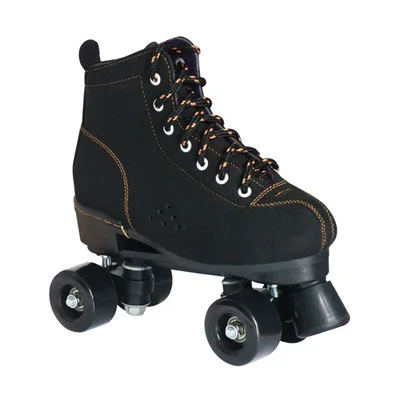 

Black adult double row roller skates roller skates adult boys and girls children beginners roller skates four wheels