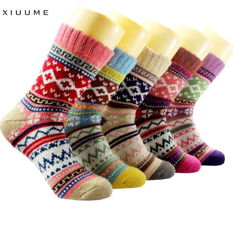 

Custom Logo Winter socks for Men and women warm thick winter embroidery custom socks