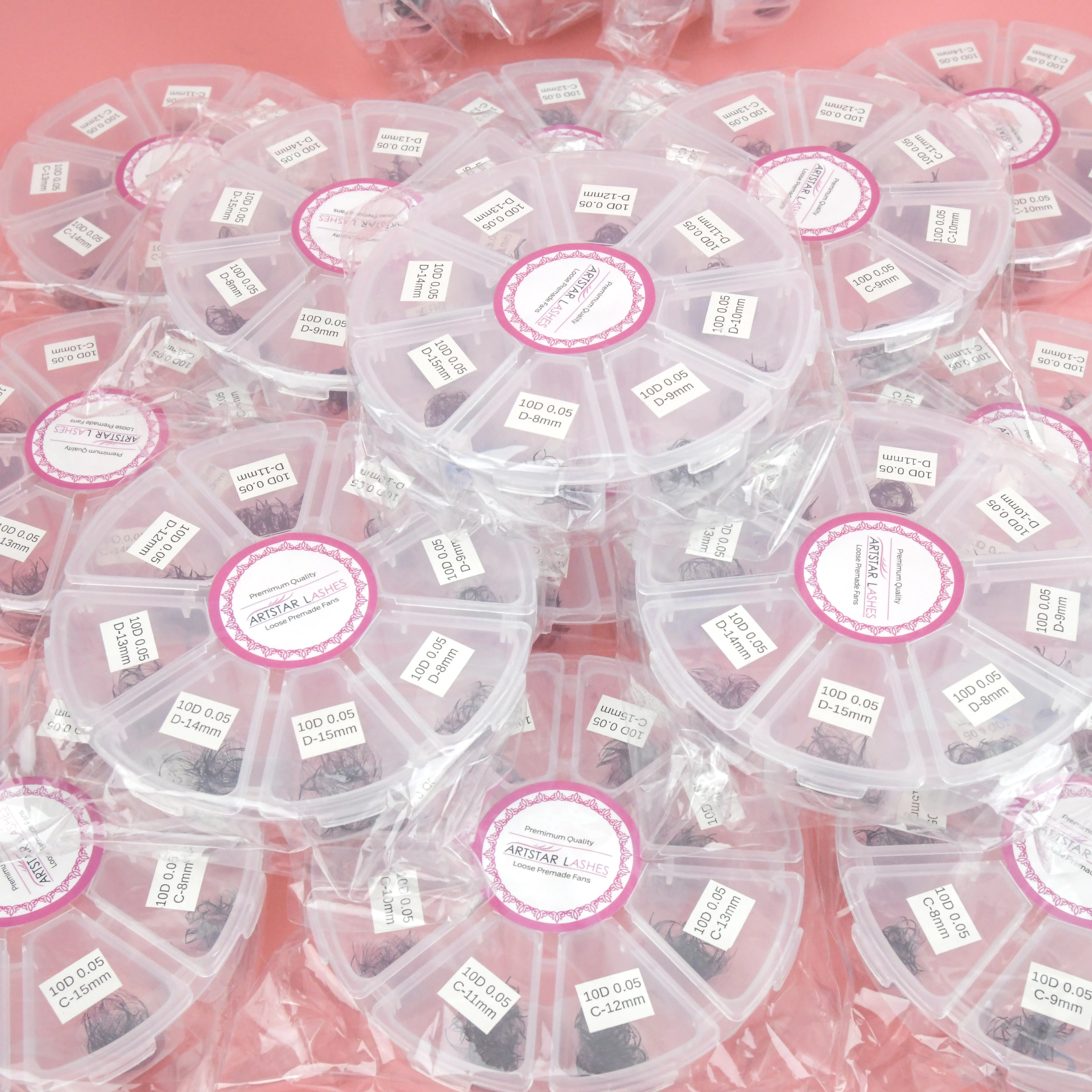 Pointy Base Loose Premade Fans Bulk Promade Fan 3D 4D 5D 6D 7D 8D10D Mix 500 Fans Russian Volume 0.05 0.07 Eyelash Extension