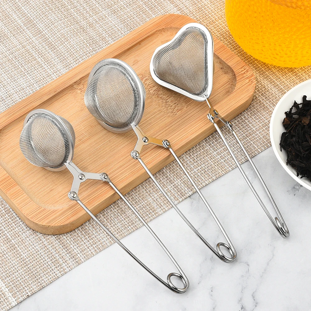 Stainless Steel Tea Drainer Tea Ball Mesh Tea Infuser Strainer Tools Kitchen Miscellaneous