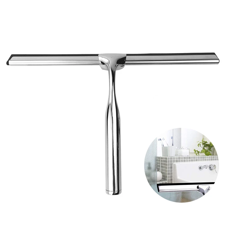 

New Product Ideas High Quality Mirror Light Strong Suction Cup Wall-wound Zinc Alloy Window Cleaner Squeegee Scraper