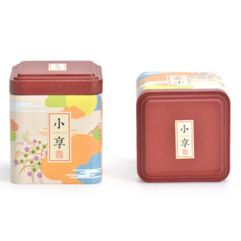 Star Packaging Best Product Rectangular Flocking Mini Square Cake Cookie Biscuit Coffee Tea  Gift Tin Box for Packaging