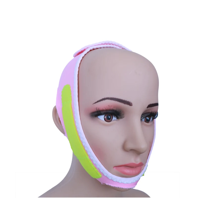 

Factory Wholesale Double Chin Strap Face Slimming Mask Face Lift Band/Face Shaper, Black/customized