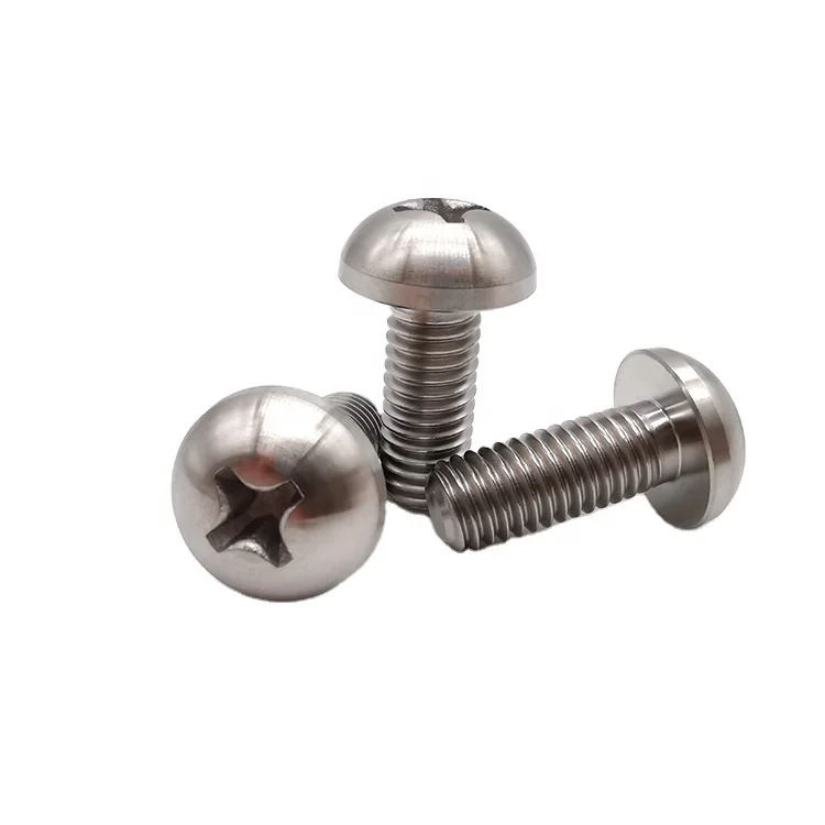 

Gr2 Gr5 DIN7985 m3 m4 m5 titanium cross recessed round screw