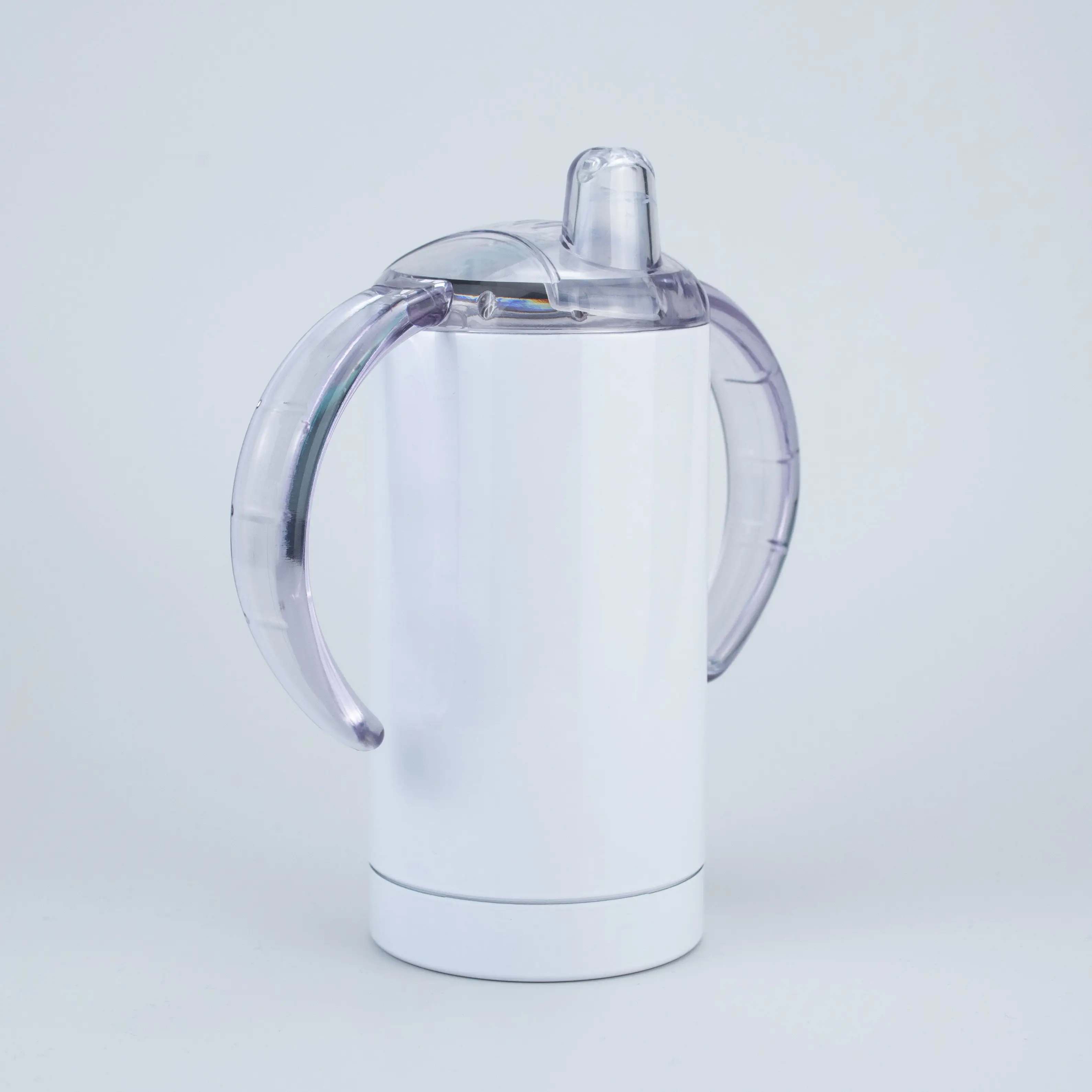 

2021Baby Water Bottle with Nipple Shaped Lid mug press straight 12oz sublimation tumbler Double Wall 12 heat press tumbler, White