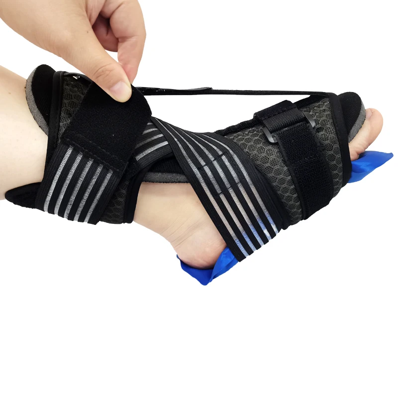 

Orthopedic ankle foot orthosis support night splint for plantar fasciitis, Black,blue and accept custom