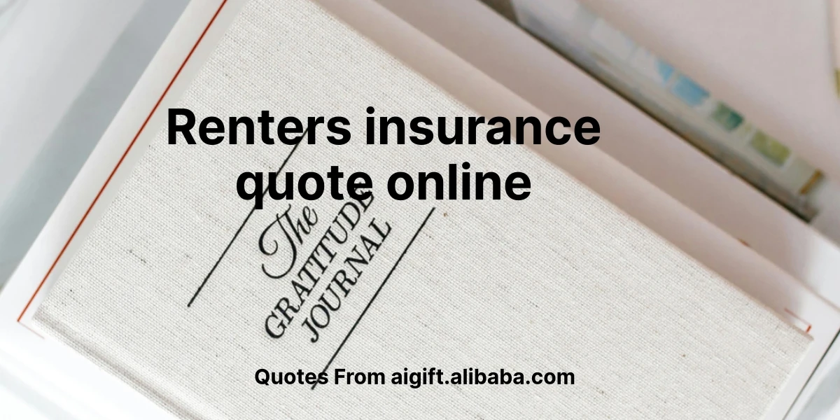 renters insurance quote online