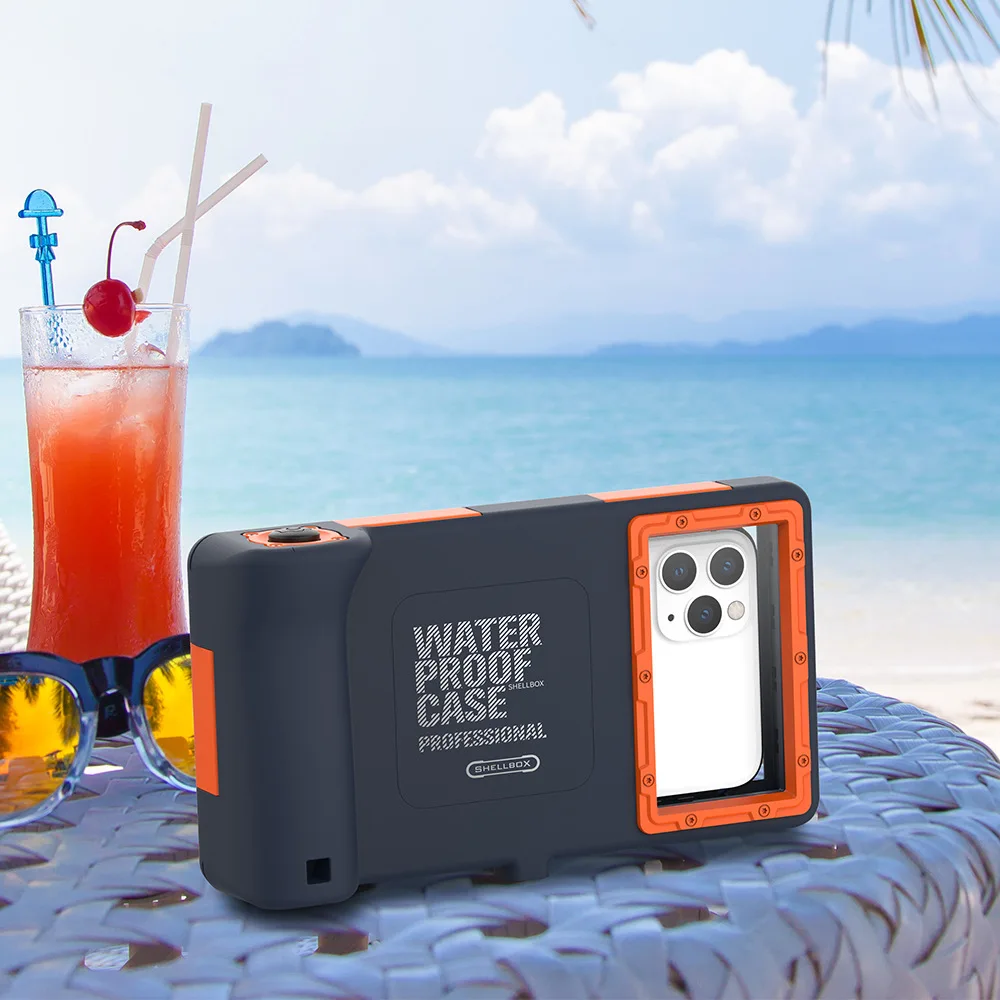 

Newst high-strength 15m waterproof phone case for iPhone and for Samsung diving case, 1color