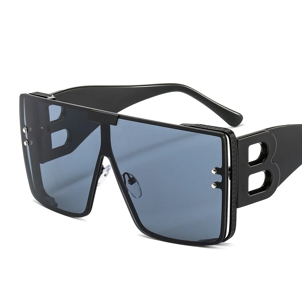 

2021 New Arrival Trendy Gradient UV400 Big Lenses Eyewear oversized shades Unisex Sunglasses lentes de sol