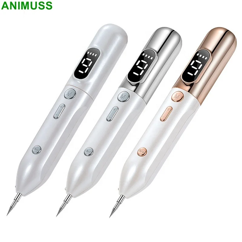 

Rechargeable Skin Tag Mole Freckle Spot Mole Remover Eraser Pen With LED Screen