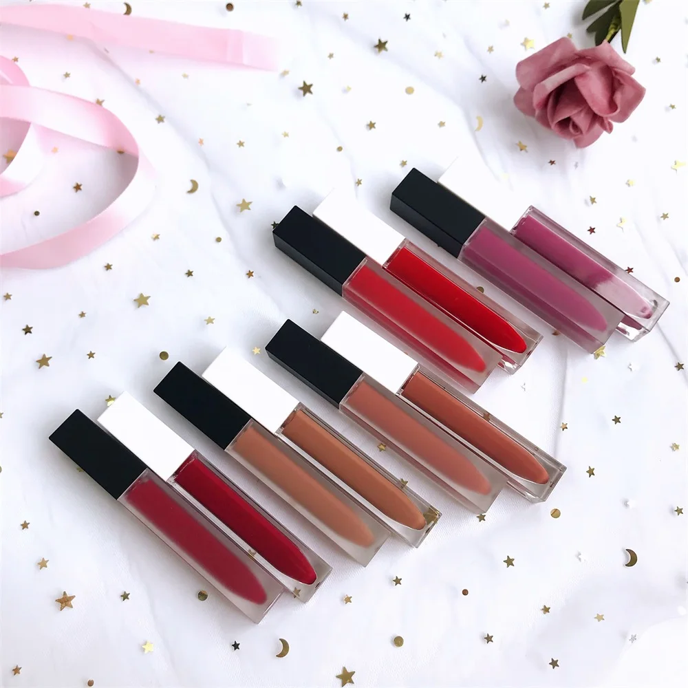 High Quality Matte Lip Make Up Private Label Nude Lipgloss Velvet Lip gloss
