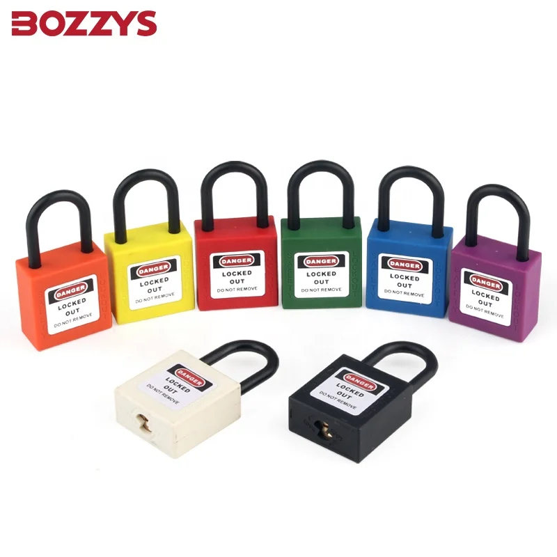 

Custom Waterproof Non-conductive Mini Coloured Loto Safety Padlock with Master Key for Electrical Equipment Lockout Tagout