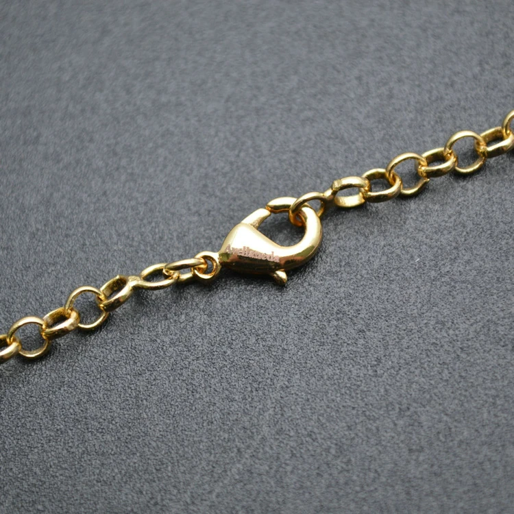 

4mm Round BL Chain 55cm Length Pendant Necklace Chains Lobster Clasp / Custom Logo