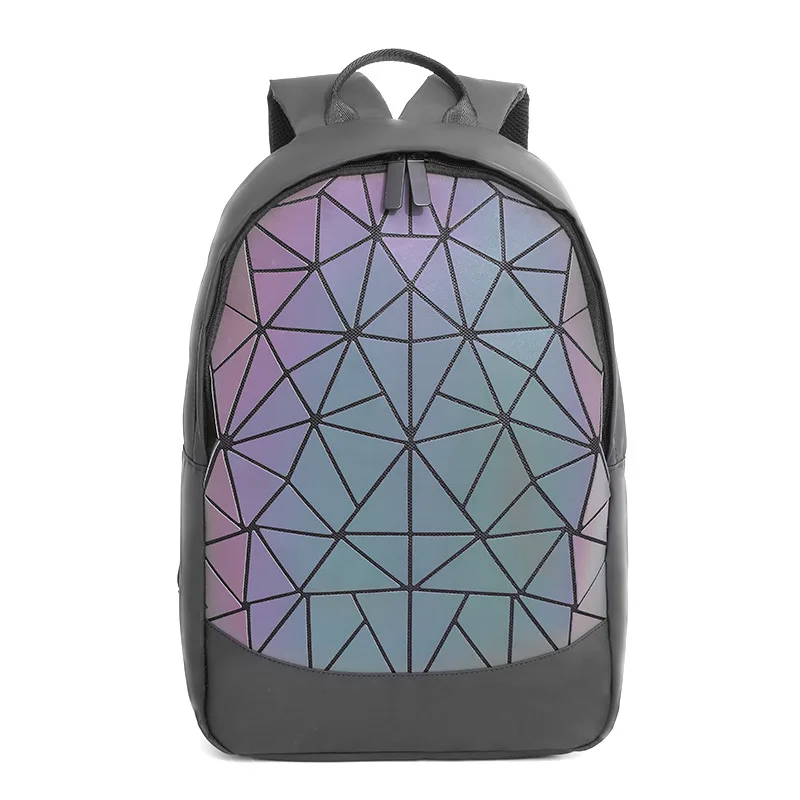 

DIOMO Trending 2020 Luminous Rhombic Fashion Backpack Geometric Triangle Travel Backpack Laptop Bag Online Shopping