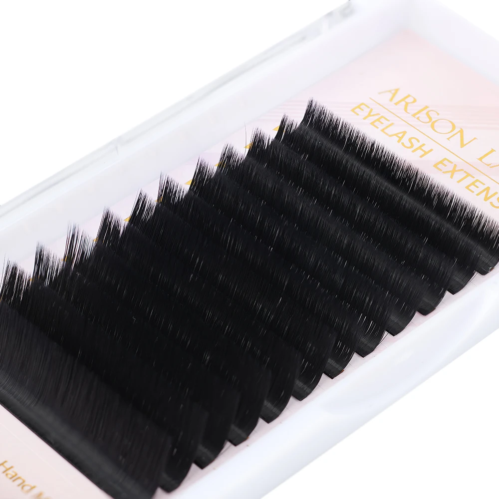 

Wholesale Faux Mink Individual Russian Volume All Size Professional Eyelash Extension, Deep black