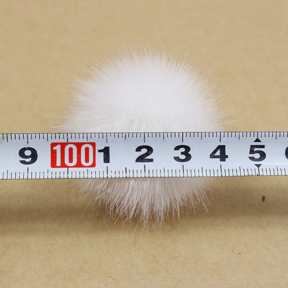 
China factory Wholesale Colorful 2.5cm 3cm 4cm 5cm 6cm faux mink fur ball mini faux fur pom poms 