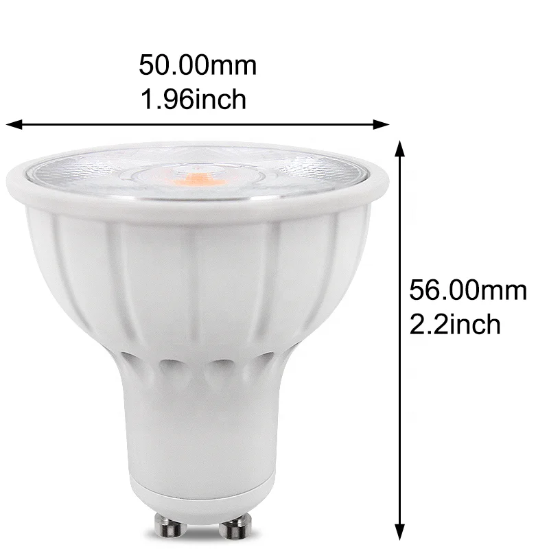 modern led 8W gu10 spot light cri 95 850 lumens 10 degree narrow beam 2700k warm white anti glare surface mount aluminum lamp