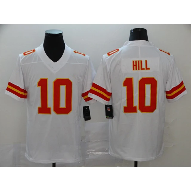 

2021 Tyreek Hill 10 American Football Uniform Jerseys 3D Embroidery Mens Sports Shirt Wear