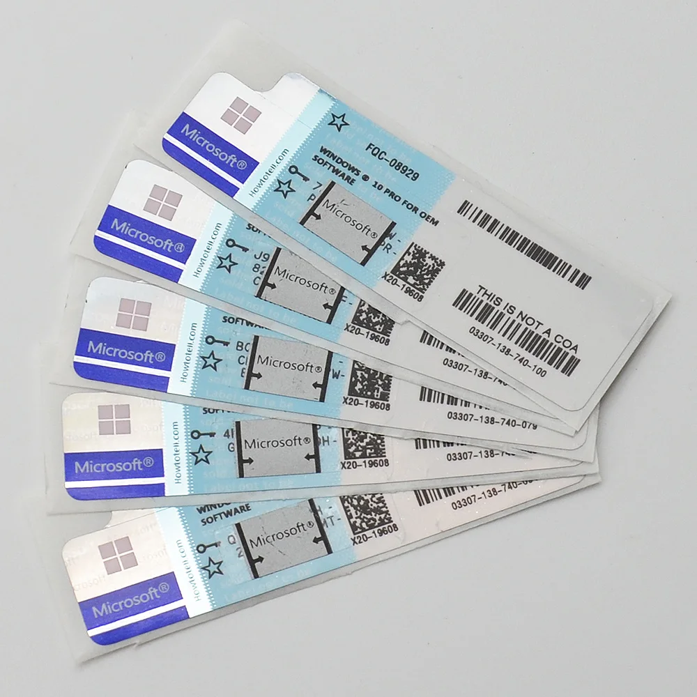 

original Free shipping Computer Systems Software Coa License Sticker