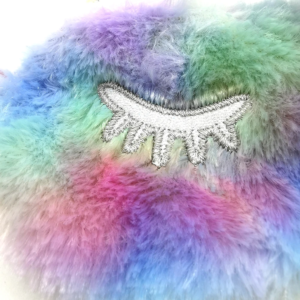 New Soft Cute Rainbow Unicorn Plush Furry Sleeping Eyemask Cartoon