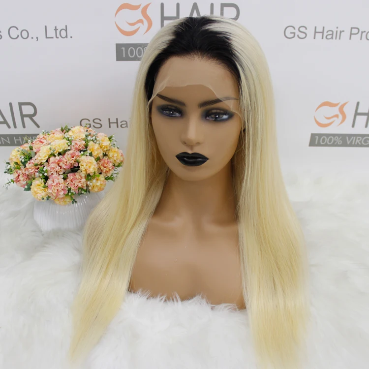 

Raw straight lace closure wig,brazilian short wig human hair, virgin short 613 ombre blonde human hair full lace wigs with bangs, Natural color