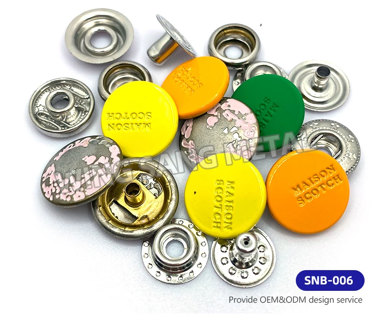 Hans Eco Custom Made Clothing Metal Snaps for Clothing - China