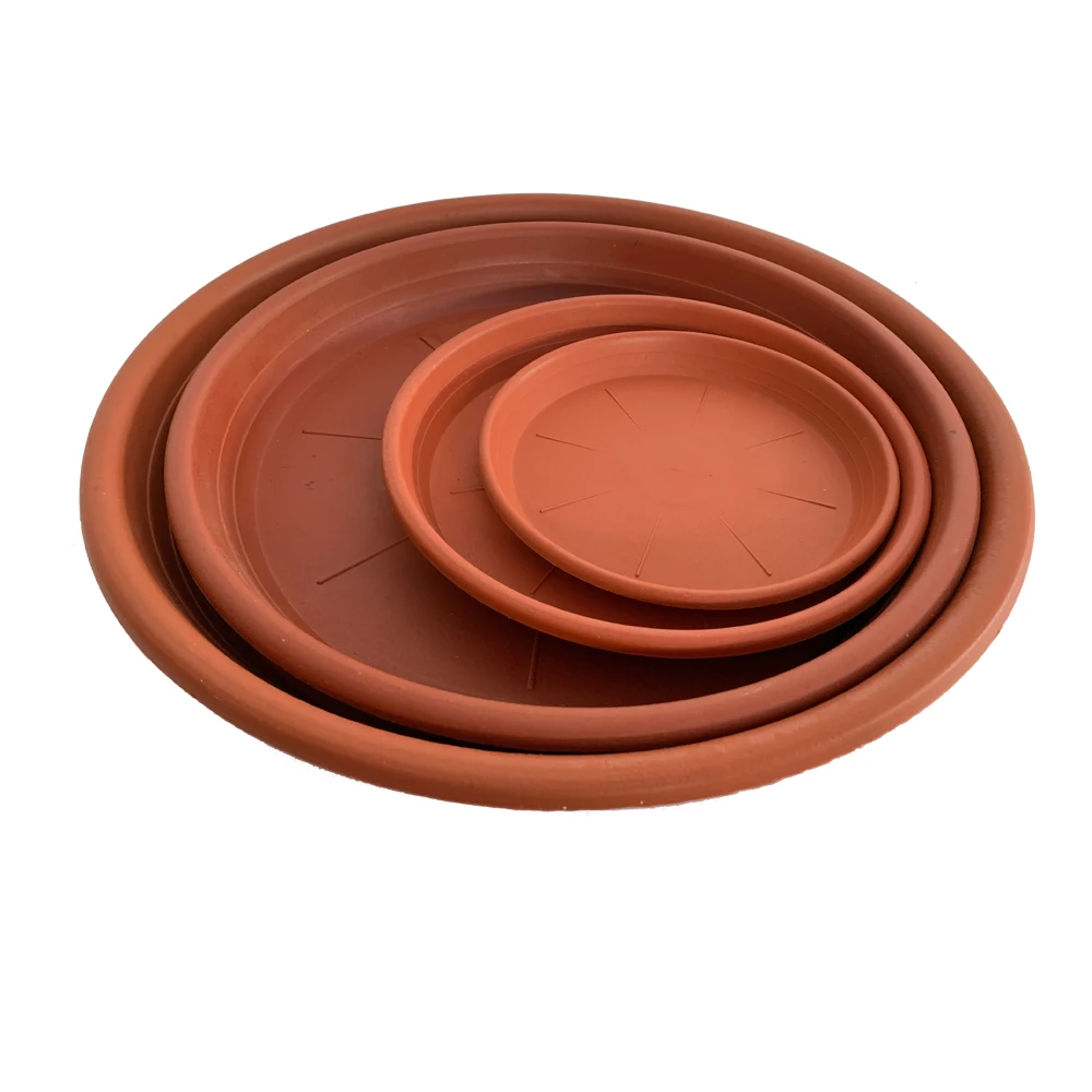 Wholesale Hot Sell Home Garden Round Durable Terracotta Plastic Plant Pot Saucers