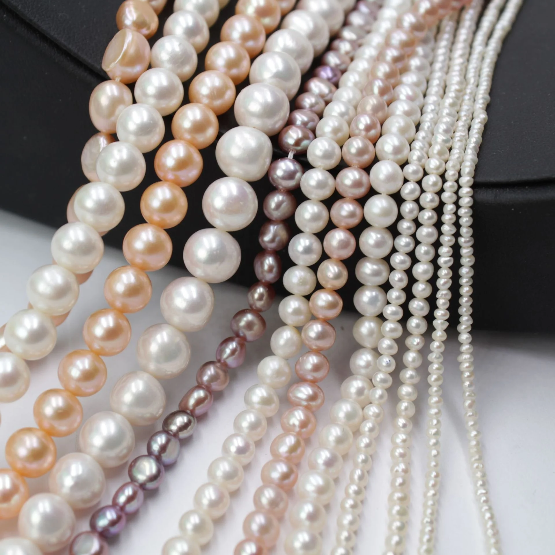 

Hot 1.5-1.8mm All size AAA Natural Freshwater round pearls beads Pearl Beads Jewelry Making