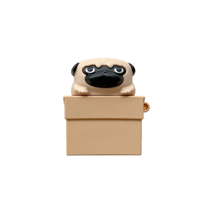 

2022 New Cute Pug Dog Soft Protective Case for Apple Airpods 1 2 for AirPod Pro