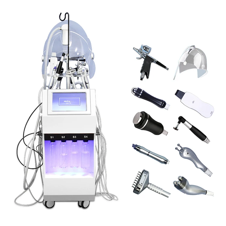 

2021 Hot 12 In 1 Water Oxygeneo Radio Frequency Hydra Facials Machine For Home Use