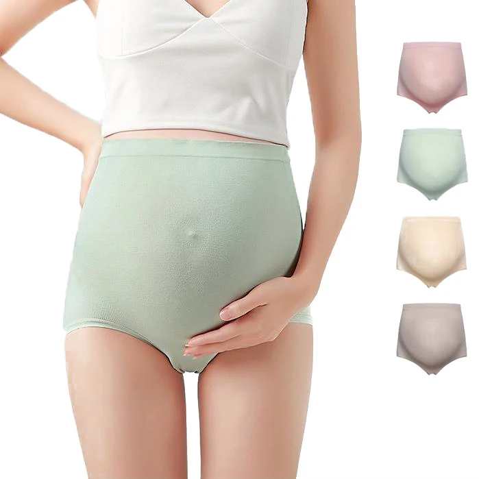 

Samcci Comfort Graphene Crotch Underwear High Waist Plus Size Pregnant Panties Women's modal Belly Support Maternity Briefs