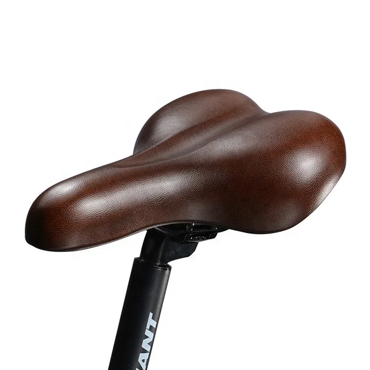 

Bike Comfortable Bicycle Saddle Leather Steel Rail Hollow Soft Cushion Road MTB Fixed Gear Bike Bicycle Cycling Saddle, Black and red,as your request