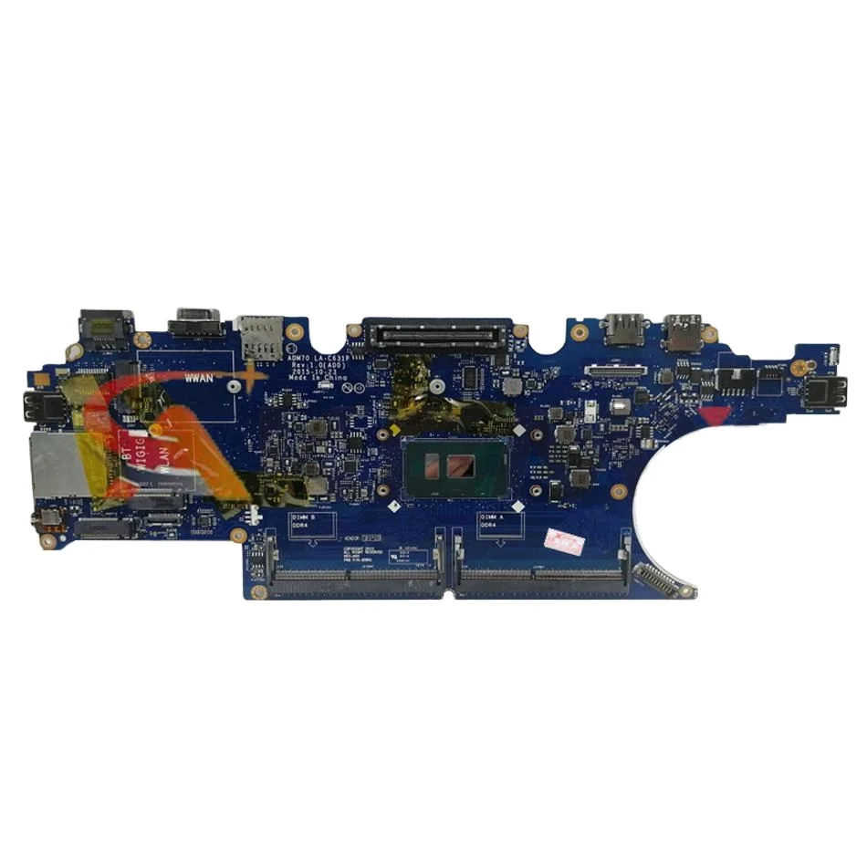 

For DELL E5470 5470 Latitude Laptop Motherboard i3 i5 i7 6th Gen CPU CN-0HCP0K ADM70 LA-C631P Notebook Mainboard DDR4 Tested