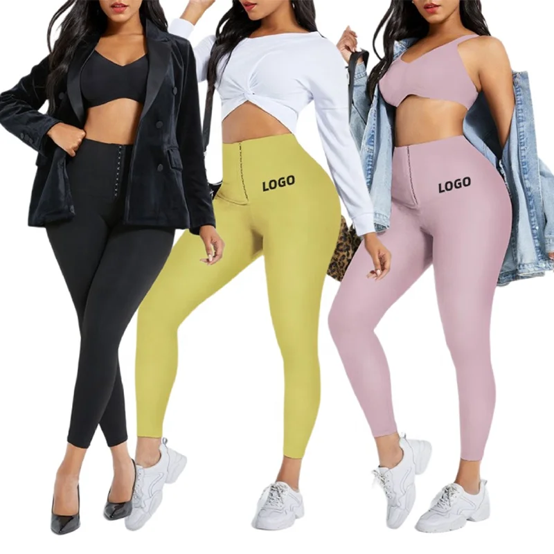 

Wholesale Plus Size Ladies Waist Trainer Leggings Slimming Butt Lifter Women's Shaper Pants Tummy Control Breathable Yoga Pants