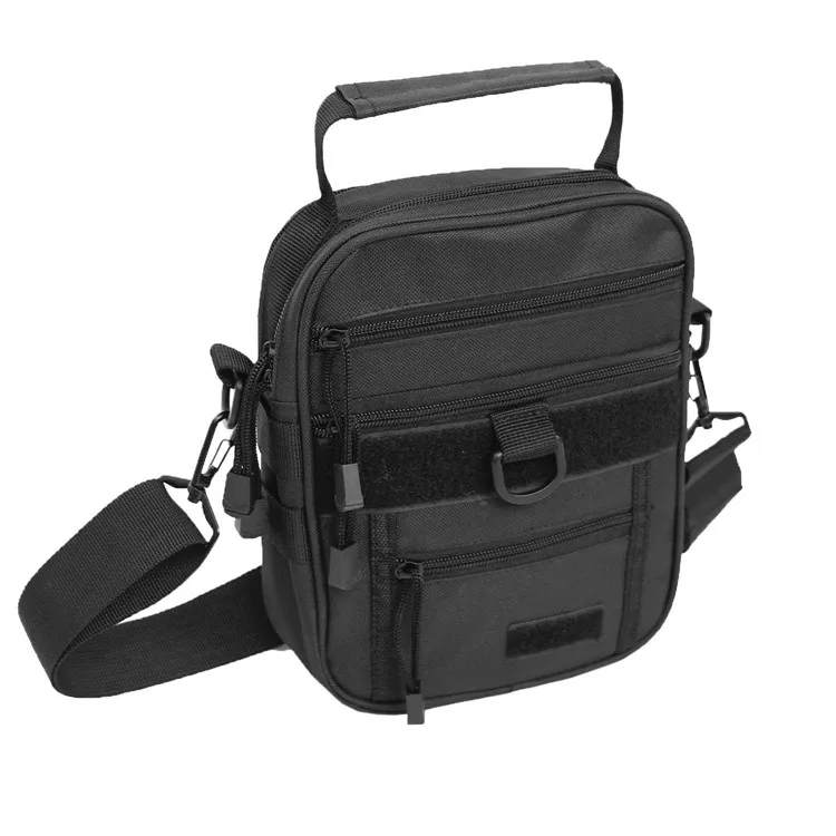 

Outdoor Tactical Black Mobile Phone Storage Shoulder Bag with Shoulder Strap