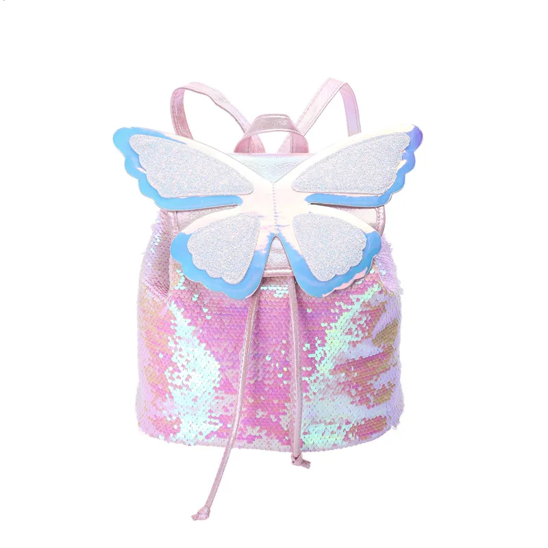

Wholesale custom sequin butterfly backpack for girls