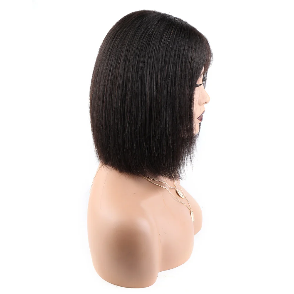 

4x4 Closure Bob Wigs 130% Brazilian Human Hair Wigs Short Wigs for Black Women