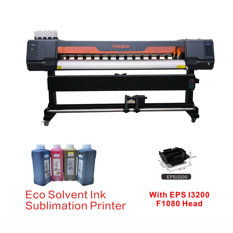 

Factory price digital printers 1.3m/1.6m/1.8m XP600/i3200 print head price separate vinyl eco solvent printer