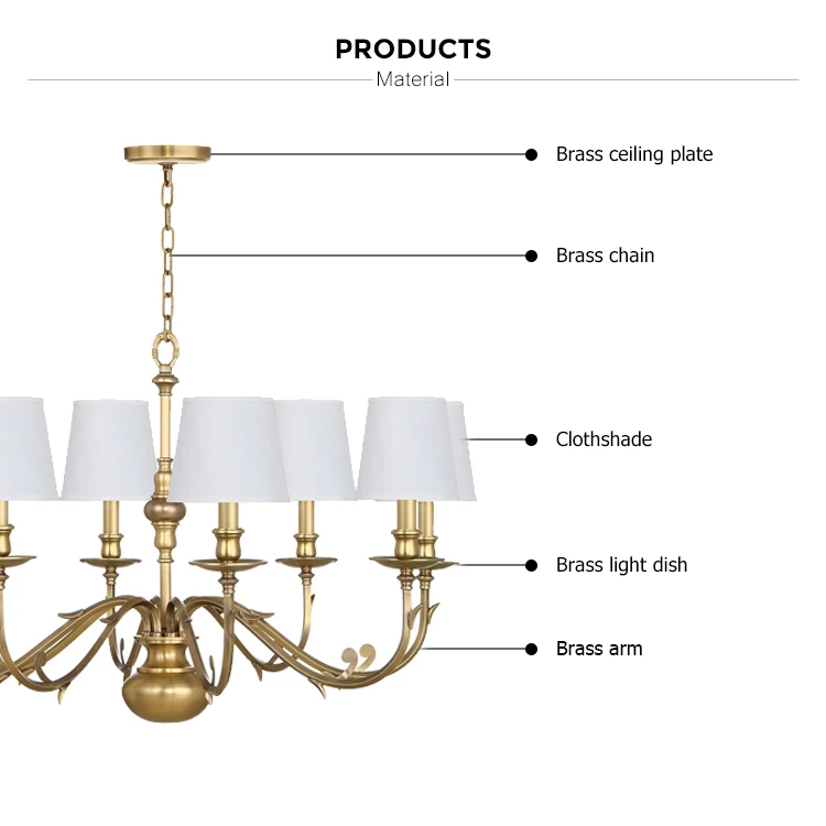 brass lighting chandelier