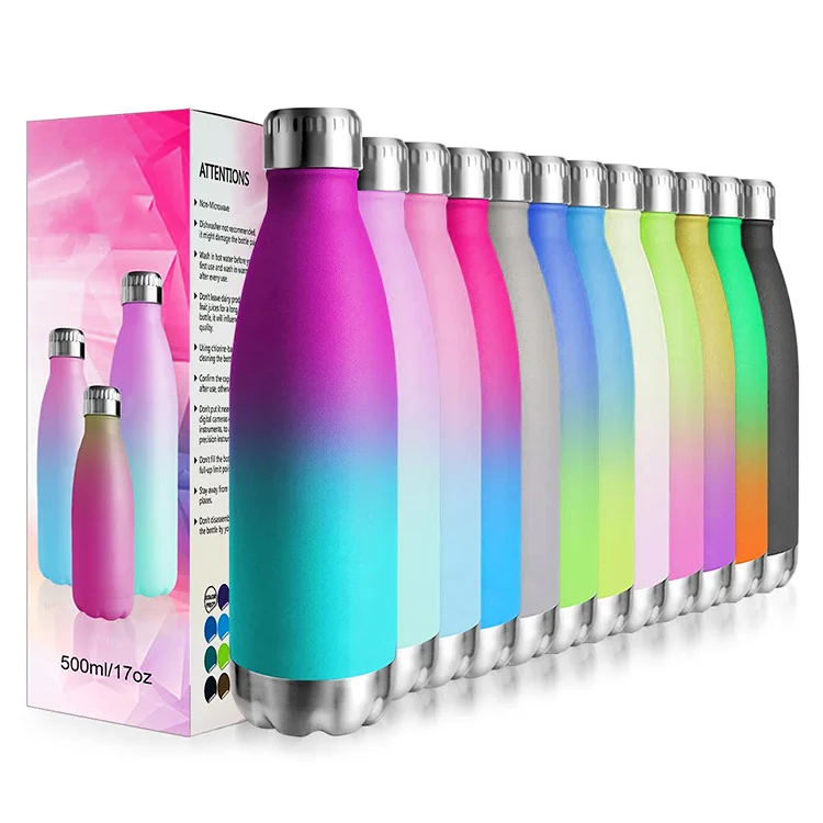

500ml Leakproof Portable Sports Cola Shaped Flask Bottle Vacuum Flask cola shaped water bottle custom logo sport, Customized according to pantone color codes