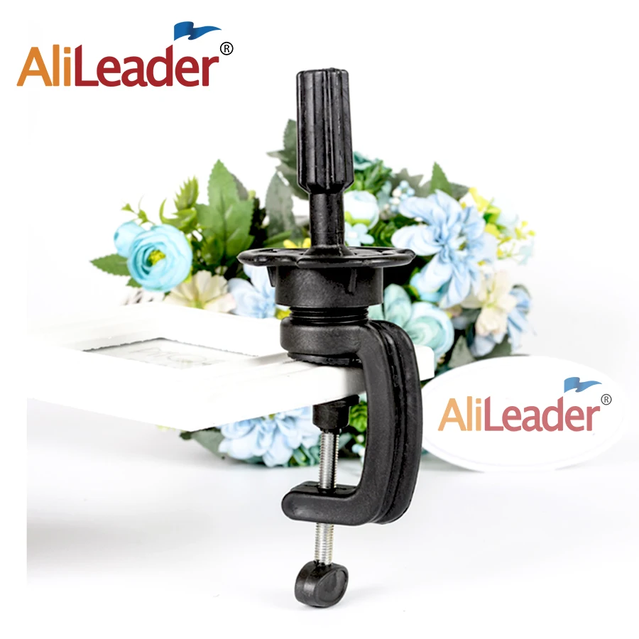 

AliLeader Black Mannequin Head Holder Stand Wig Head Table Clamp for Wig Making