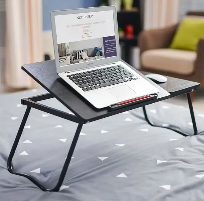 

Multi functional Free installation portable folding laptop bed table, Customized