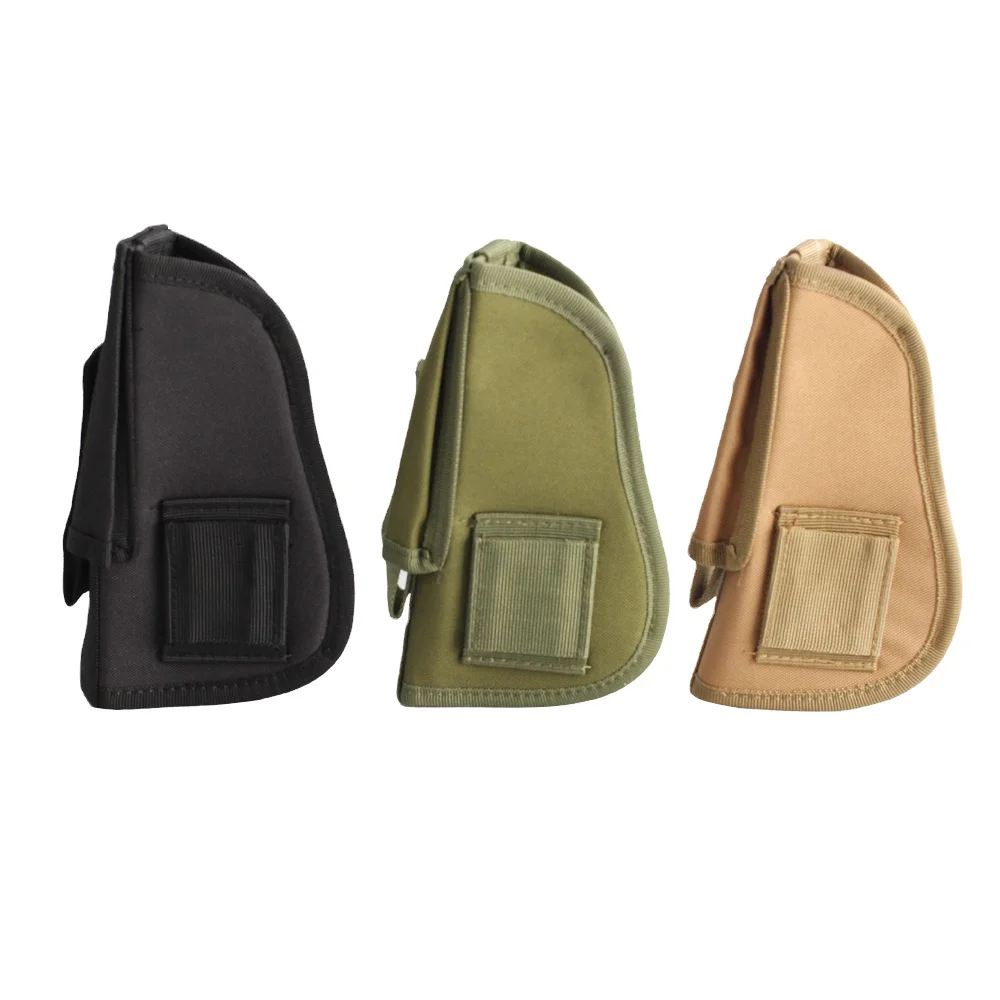 

Tactical hunting equipment Interchangeable Tactical Pistol Hand Gun Holster w Magazine Slot Holder, Black