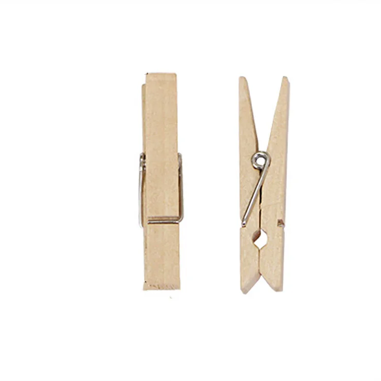 

Wholesale Multi-function Mini Bamboo clothespin clips for home